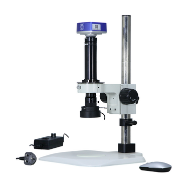 0.7-4.5X 8 Megapixels CMOS LED Light Post Stand Video Zoom Microscope, SKU MZ02120106, three quarter front view