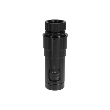 0.75-5X Industrial Inspection Video Zoom Microscope Body, Monocular, Infinite, SKU MZ08011102, three quarter front view
