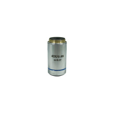 Objective Working Distance 0.65mm 40X Infinity Achromatic Objective, SKU BM02523511, three quarter front view