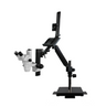 6.7-45X Pneumatic Arm Trinocular Zoom Stereo Microscope, SKU SZ02020736, three quarter front view