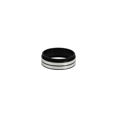 Metal Ring Light Adapter for Stereo Microscopes, 48mm Thread (No Cover Glass), SKU SZ05014911, three quarter front view
