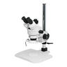 7-45X Post Stand Fluorescence Light Trinocular Zoom Stereo Microscope, SKU SZ02010234, three quarter front view