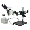 3.35-45X LED Light Dual Arm Stand Binocular Zoom Stereo Microscope, SKU SZ02060528, three quarter front view