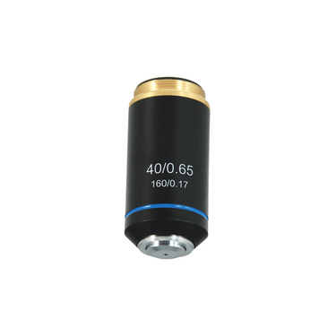 40X Achromatic Microscope Objective Lens (Spring) Working Distance 0.38mm, SKU BM05073511, three quarter front view