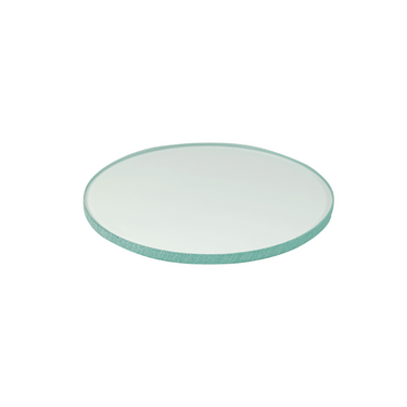 100mm Clear Glass Microscope Stage Plate (4 inch Diameter) 2.5mm Thick, SKU SA04141304, three quarter front view