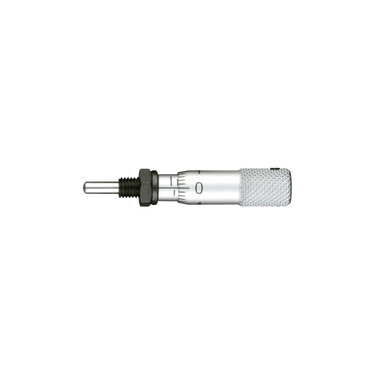 0-0.2″ Mechanical Micrometer Head Graduation 0.001″ 0.2" Spherical with Clamp Nut Mechanical Micrometer Head, SKU Mitutoyo-148-218, three quarter front view