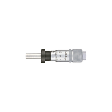 0-0.50″ Mechanical Micrometer Head Graduation 0.001″ 0.5" Flat with Clamp Nut Mechanical Micrometer Head (Thimble Diameter: Dia. 13mm, Reverse Reading), SKU Mitutoyo-148-832, three quarter front view