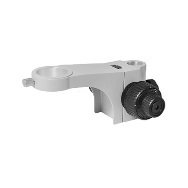 45mm E-Arm, Microscope Fine Focus Block, 25mm Post Hole, SKU SA08041301, three quarter front view