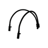 Dual Gooseneck Light Guide Cables for Microscope Fiber Optic Illuminator, Length 460mm, Output Diameter 5mm, Input Diameter 6mm, SKU ML26921131, three quarter front view