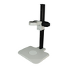 Microscope Track Stand, 76mm Fine Focus Rack, 520mm Track Length, SKU ST02041302, three quarter front view