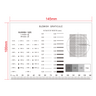 140mm/560 Div Multiple Scale Film Ruler, SKU RT02420613, three quarter front view