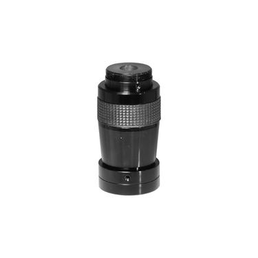 1X Adjustable Microscope Camera Coupler C-Mount Adapter 25.4mm with X-Axis Cross Hair Scale Reticle, SKU MZ08056411, three quarter front view