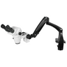 6.5X-45X Super Widefield Zoom Stereo Microscope, Binocular, Pneumatic Articulating Arm Table Clamp, SKU SZ02020761, three quarter front view