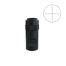 1X Adjustable Microscope Camera Coupler C-Mount Adapter 25.4mm with Cross Line Reticle, SKU MZ02016411, three quarter front view