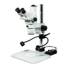 6.7-45X LED Light Post Stand Trinocular Zoom Stereo Microscope, SKU SZ02020236, three quarter front view