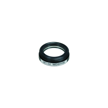 Objective Working Distance 50mm 1.5X Objective, SKU MZ37014511, three quarter front view