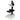 Microscope Track Stand, 76mm Coarse Focus Rack, Fine Focus XY Stage, LED Light Base, SKU ST02112022, three quarter front view