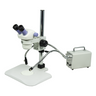 7-30X LED Light Post Stand Binocular Zoom Stereo Microscope, SKU SZ02080225, three quarter front view