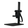 Curved Arm Stand 76mm Angle Viewing Track Stand, SKU ST02031333, three quarter front view