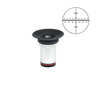 10mm/500 Div Eyepiece Field of View Dia. 12mm 10X Reticle Eyepiece, SKU PM42012123, three quarter front view