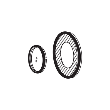 Simplified Polarizing Kit, SKU SCHOTT-Visi-400.666, three quarter front view