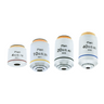 Infinity-Corrected Plan Achromatic Metallurgical Microscope Objective Lens Set 4X10X 20X 40X, SKU MT13033031, three quarter front view