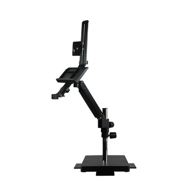 Microscope and Monitor Arm, Heavy Base Post Stand, SKU ST02071803, three quarter front view