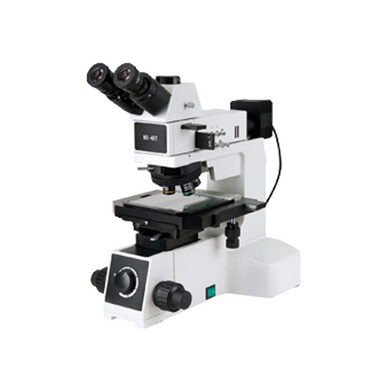 50X-1000X Metallurgical Microscope, Trinocular, LED Light, SKU MT05150303, three quarter front view