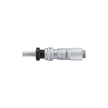 0-0.50″ Mechanical Micrometer Head Graduation 0.001″ 0.5" Spherical with Clamp Nut Mechanical Micrometer Head (with Spindle Lock, Thimble Diameter: Dia. 13mm), SKU Mitutoyo-148-814-10, three quarter front view