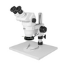 6.7-45X LED Light Post Stand Binocular Zoom Stereo Microscope, SKU SZ02020223, three quarter front view