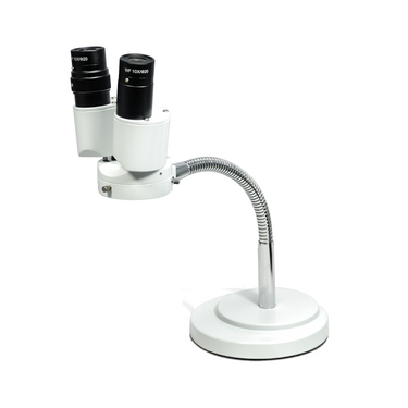Dental 8X Magnification Binocular Fixed Power Stereo Microscope 360° Revolve Lab Equipment for Dentistry Soldering Electronics, SKU FS12050125, three quarter front view
