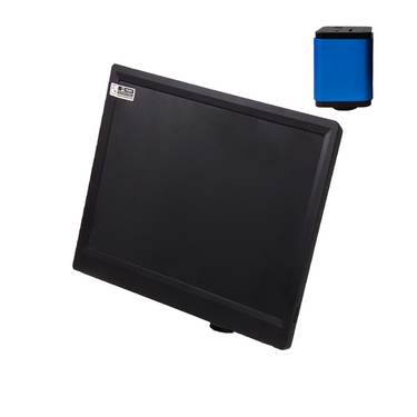 11.6' LCD Display, 5MP CMOS Digital Microscope Camera, HDMI / USB 2.0 / Wi-Fi, SKU DC29511111, three quarter front view