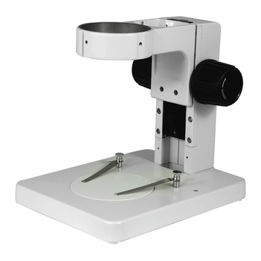 Microscope Track Stand, 76mm Coarse Focus Rack, 185mm Track Length (Small), SKU ST05031101, three quarter front view