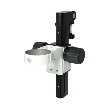76mm E-Arm, Microscope Coarse Focus Block, Inclinable Focusing Drive Track, SKU SA02031102, three quarter front view