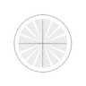20mm/200 Div Concentric Circles Reticle ( Dia. 24mm), SKU RT20112161, three quarter front view