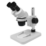 20X/40X Widefield Stereo Microscope, Binocular, Post Stand (Height 250mm) Rectangle Base, SKU FS05030321, three quarter front view