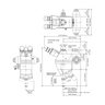 1X Focus Distance 50mm Laser Video Microscope Body (FS70L-S), SKU Mitutoyo-378-186-2, three quarter front view