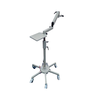 Vertical Post Height 1370-1530mm 5/8″Surgical Pneumatic Arm Floor Stand, SKU ST07071302, three quarter front view
