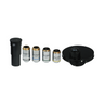 Microscope Phase Contrast Kit (10X 20X 40X 100X Plan Achromatic Phase Contrast Objectives + Green Filter), SKU PH13046101, three quarter front view