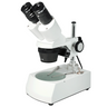 10X & 30X Widefield Student Binocular Stereo Microscope Top & Bottom Light, SKU FS12110224, three quarter front view