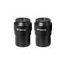 WF 20X Widefield Focusable Microscope Eyepieces, High Eyepoint, 30mm, FOV 12mm, Adjustable Diopter (Pair), SKU SZ09013621, three quarter front view