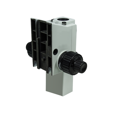 Focus Distance 45mm 32mm Through Hole Fine Focus Rack, SKU PZ05020132-0001, three quarter front view