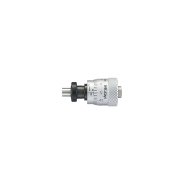 0-0.25″ Mechanical Micrometer Head Graduation 0.001″ 0.25" Flat with Clamp Nut Mechanical Micrometer Head (Thimble Diameter: Dia. 20mm), SKU Mitutoyo-148-354-10, three quarter front view