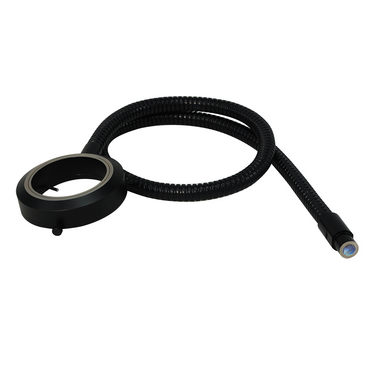 Microscope Fiber Optic Ring Light Guide Cable Diameter 65mm, Length 1000mm, SKU ML25914101, three quarter front view