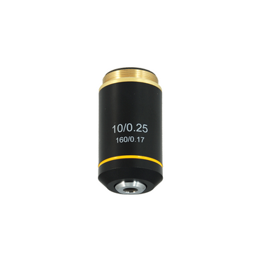10X Achromatic Microscope Objective Lens Working Distance 1.5mm, SKU BM05073311, three quarter front view