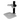 Microscope Track Stand, 76mm Coarse Focus Rack, SKU ST02031102, three quarter front view