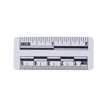 Low Gloss PVC Photography Scale (5cm White), SKU CT20051301, three quarter front view