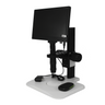 0.35X-2.25X Industrial Inspection Video Zoom Microscope, Track Stand + LCD Display Digital Camera 10 in. Monitor, SKU MZ02010106, three quarter front view