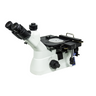 50-500X LED Coaxial Reflection Light Inverted Trinocular Inverted Metallurgical Microscope, SKU MT05130313, three quarter front view