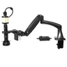 0.35X-2.25X LED Industrial Inspection Video Zoom Microscope, Pneumatic Arm Clamp Stand + Digital Camera, SKU MZ02010172, three quarter front view